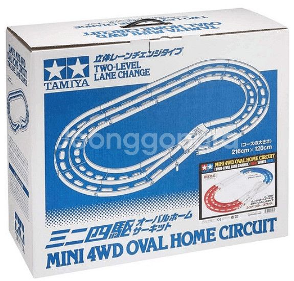 Tamiya MINI 4WD타원형 형태 홈서킷 3색--0