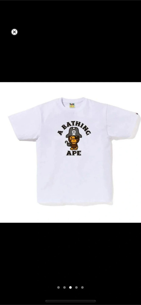 베이프 반팔티 새상품 이미지