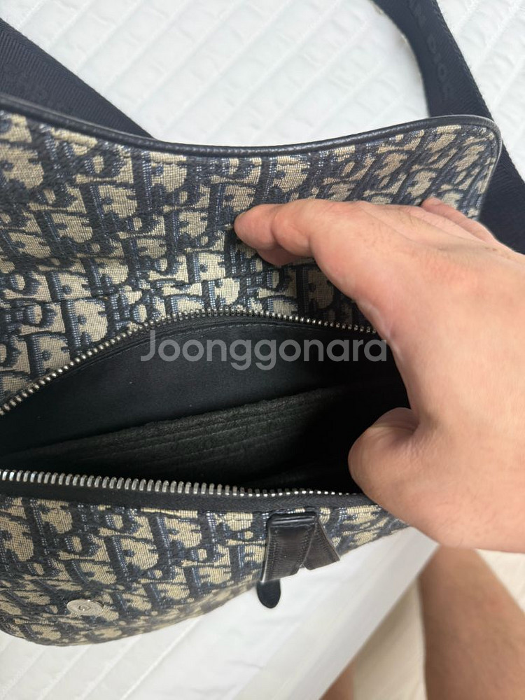 디올 새들백 미듐 크로스백--1