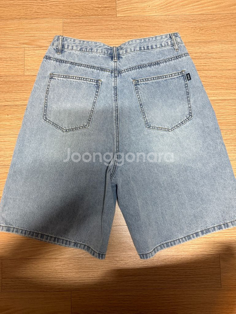 토피 하프 데님팸츠 라이트블루--2