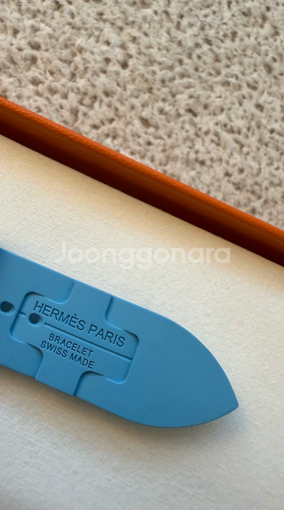 애플워치에르메스41mm 블루셀레스트 킬림 싱글투어--8