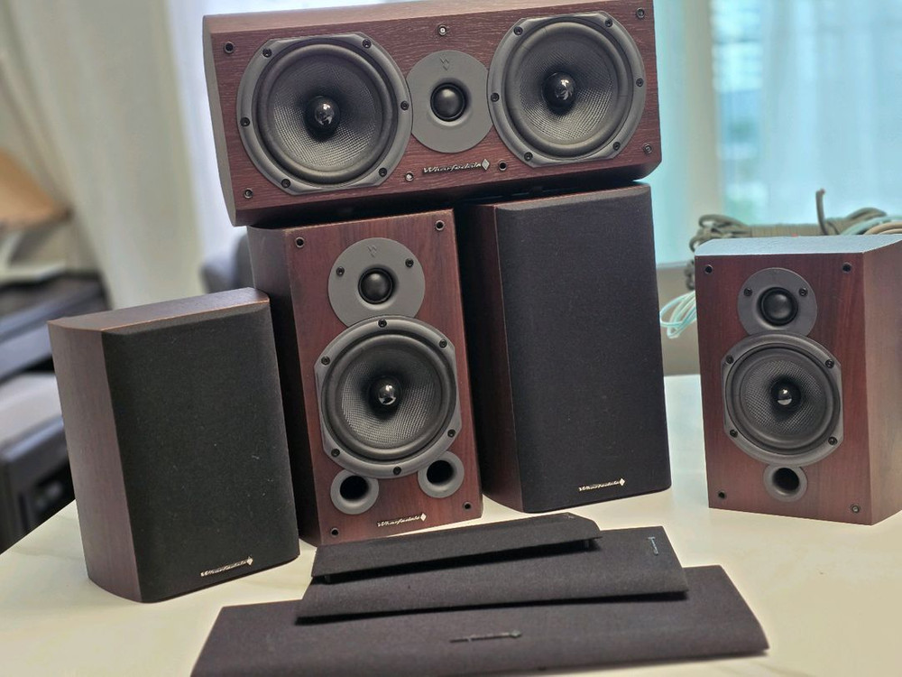 데논리시버 AVR-1706 및 와피데일스피커 일체--6