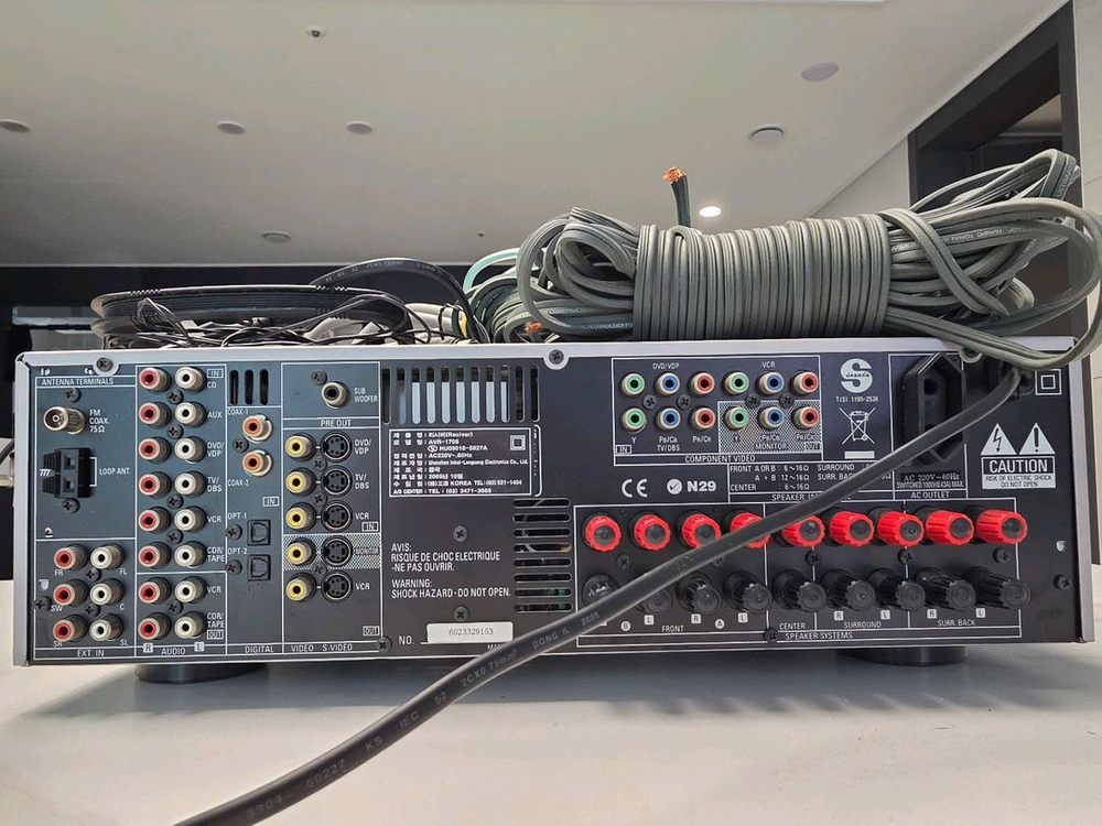 데논리시버 AVR-1706 및 와피데일스피커 일체--5