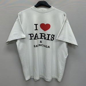 발렌시아가 I LOVE PARIS 오버사이즈 반팔티