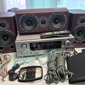 데논 리시버 AVR-1706 및 와피데일 스피커 일체