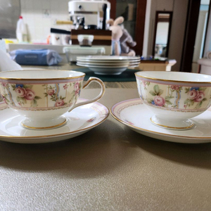 노리다케 로즈파티오 커피잔세트 과일접시(일본산)판매해요