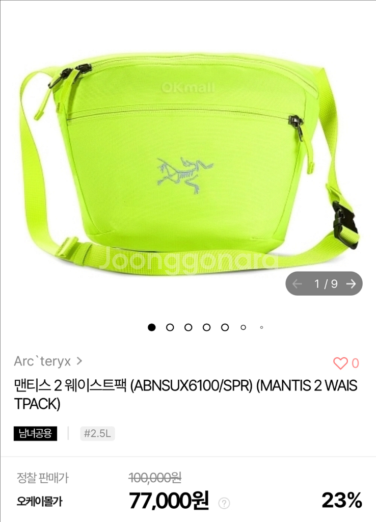 아크테릭스 멘티스2 웨이스트백--2