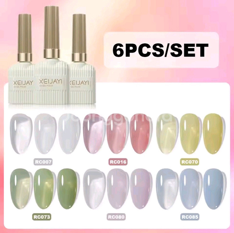 6종_유리알 시럽젤 젤네일 6종세트(15ml *6)--0