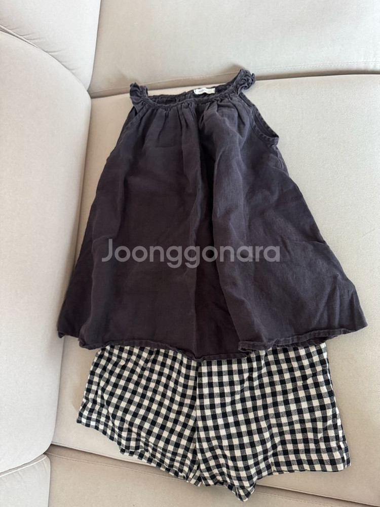 동그라미 린넨블라 반바지--0