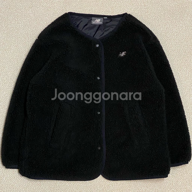 (정품) 뉴발란스 키즈 블랙 뽀글이 후리스 130--0