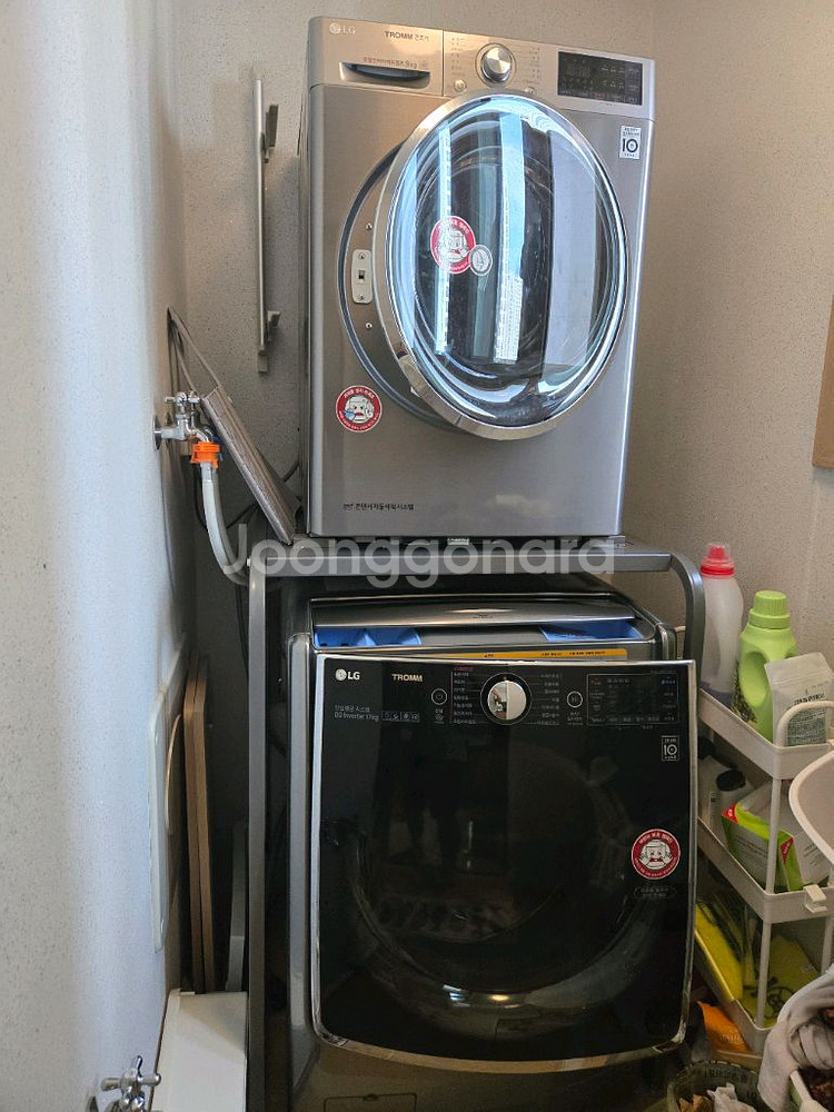 LG 트롬 세탁기 17kg + LG 건조기 9kg--0
