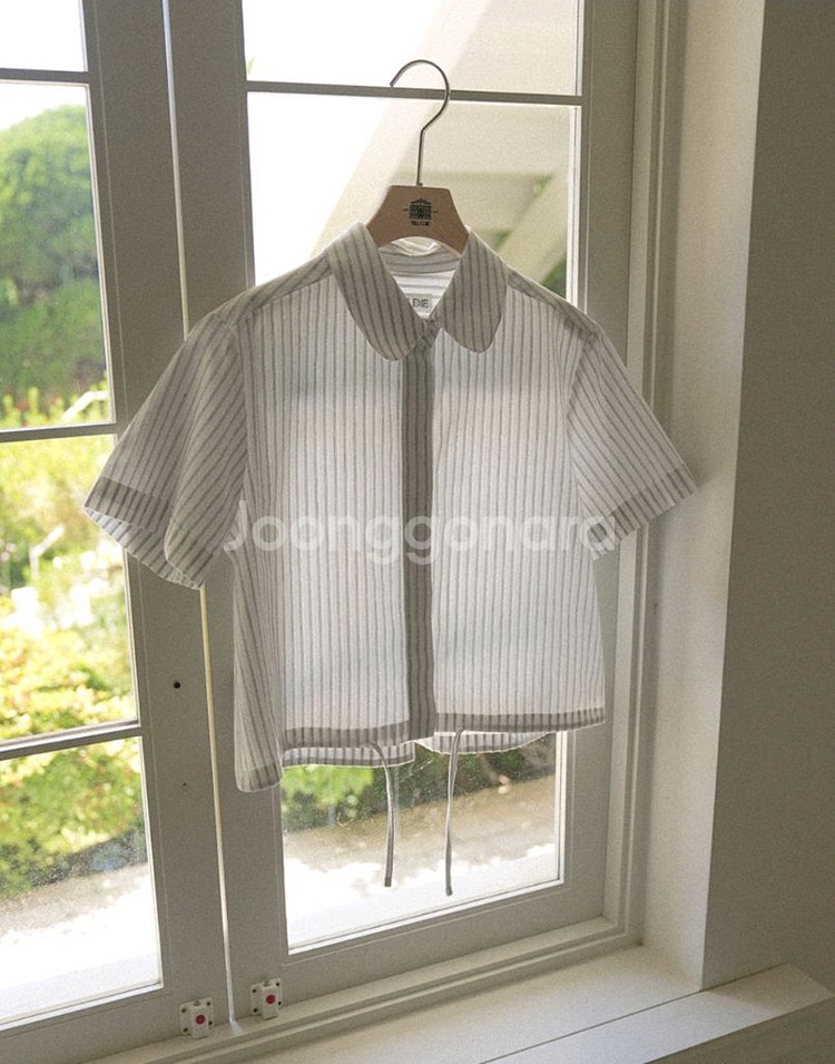 택달린새상품) 틸아이다이 스트랩 포인트 반팔 셔츠--4