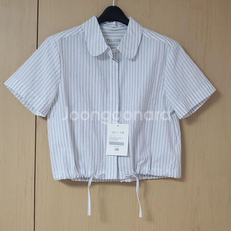 택달린새상품) 틸아이다이 스트랩 포인트 반팔 셔츠--6