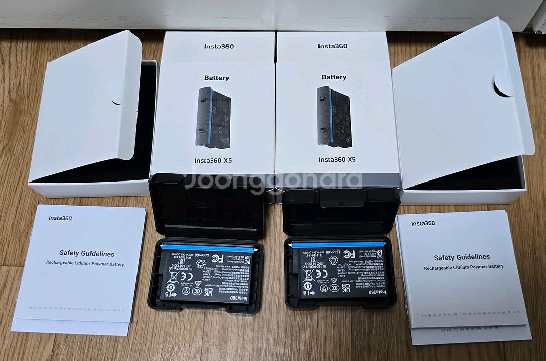인스타360 X5 배터리 2개--0