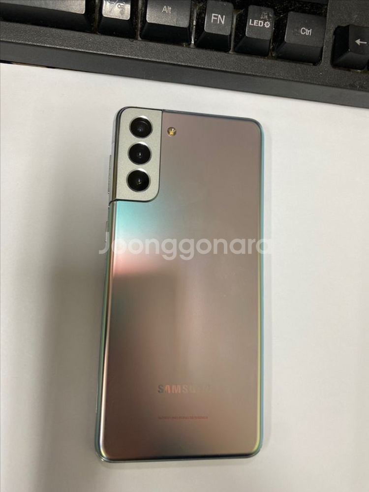 갤럭시S21플러스 외관깨끗 실버 256GB 잔상폰--0