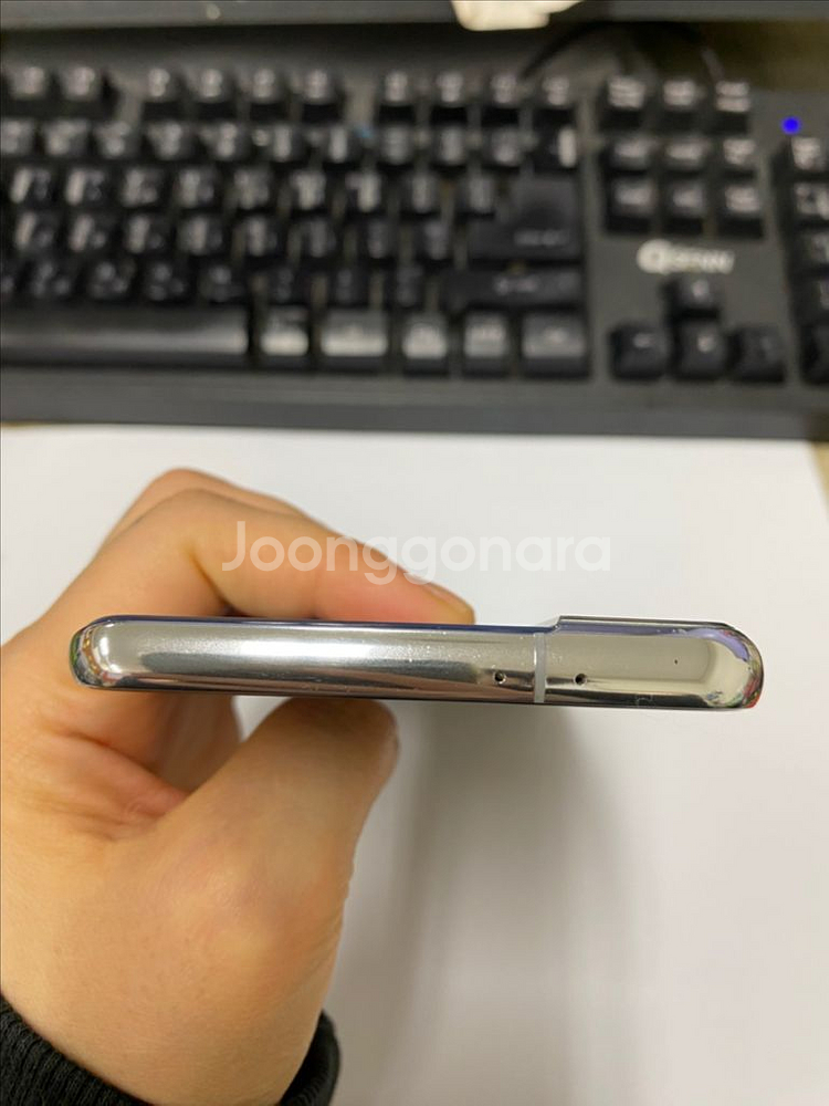 갤럭시S21플러스 외관깨끗 실버 256GB 잔상폰--5