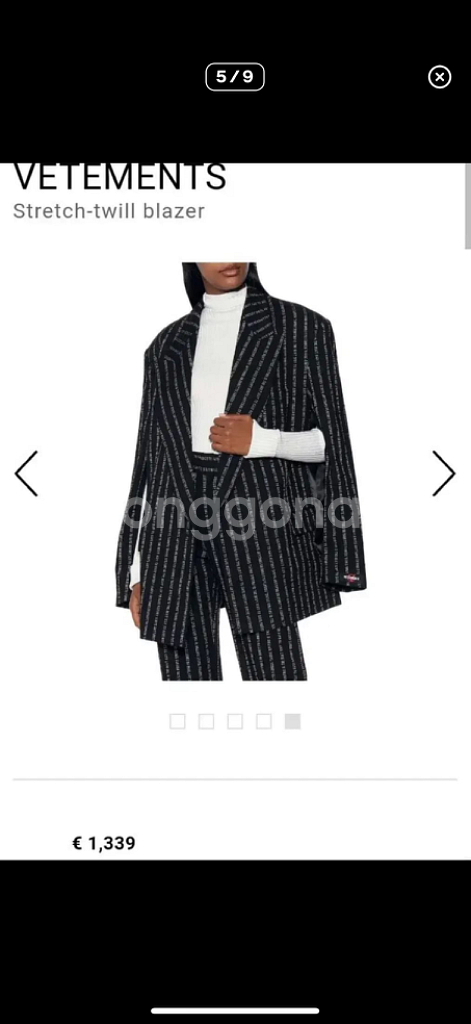 베트멍 19aw Stretch-twill 블레이저 S--4