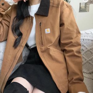 칼하트 여성 루즈핏 디트로이트 워크자켓 브라운 s