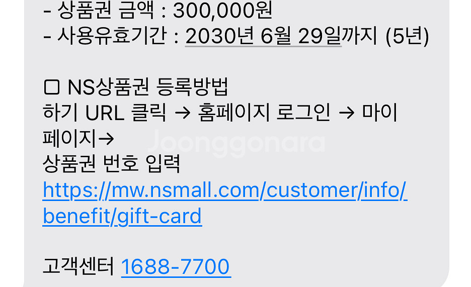 NS상품권 30만원권--0