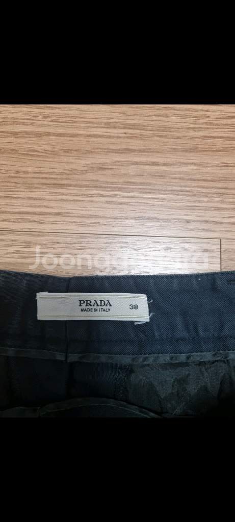 정품 프라다 다크 네이비 칠부 바지 prada 26--2