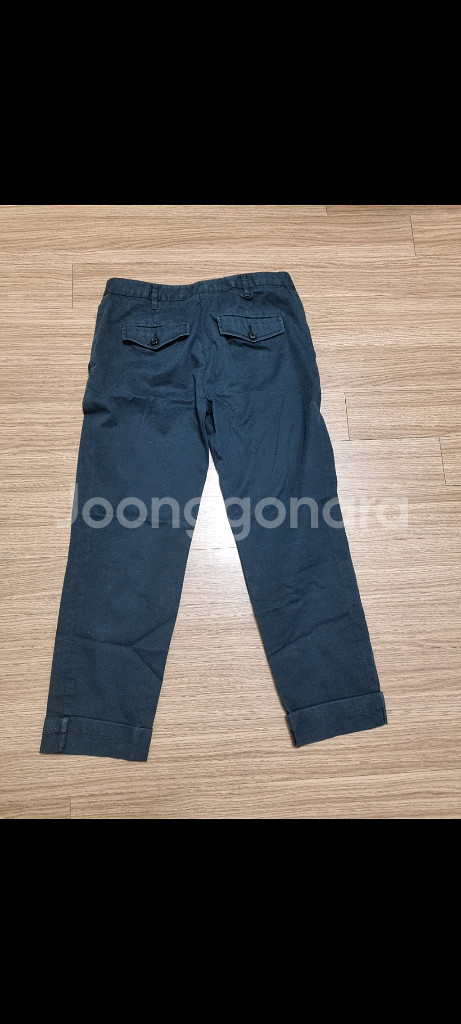 정품 프라다 다크 네이비 칠부 바지 prada 26--1