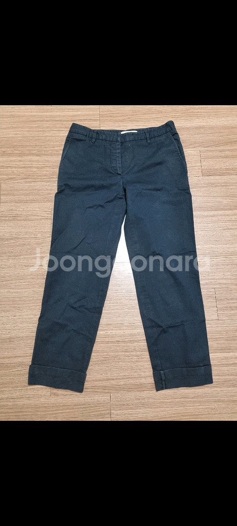 정품 프라다 다크 네이비 칠부 바지 prada 26--0