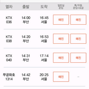 KTX표 양도 구해봅니다ㅠㅠ
