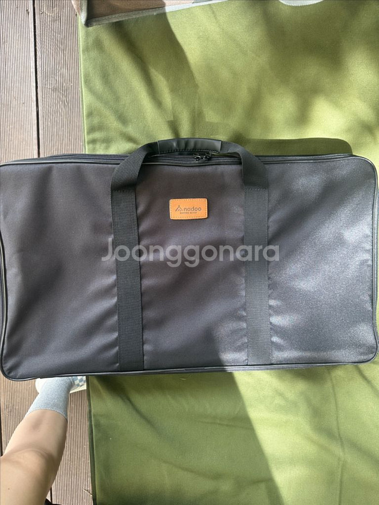 나두캠핑 원 버너 테이블 월넛색상(가방포함)--3