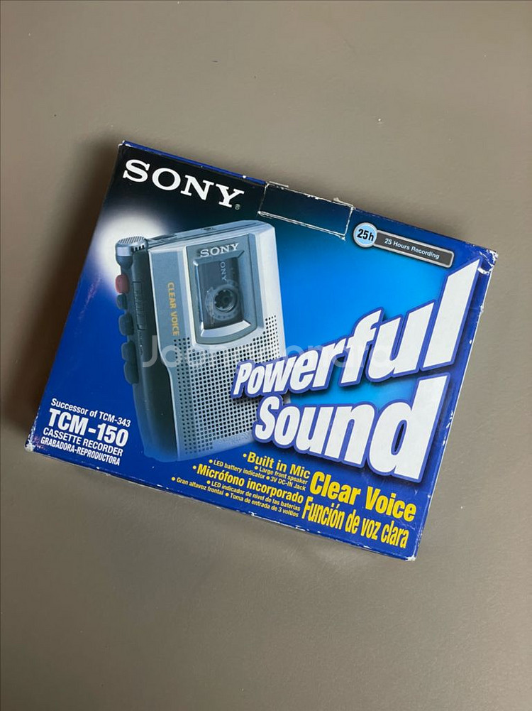 SONY 소니 TCM-150 카세트 녹음기 미사용품--1