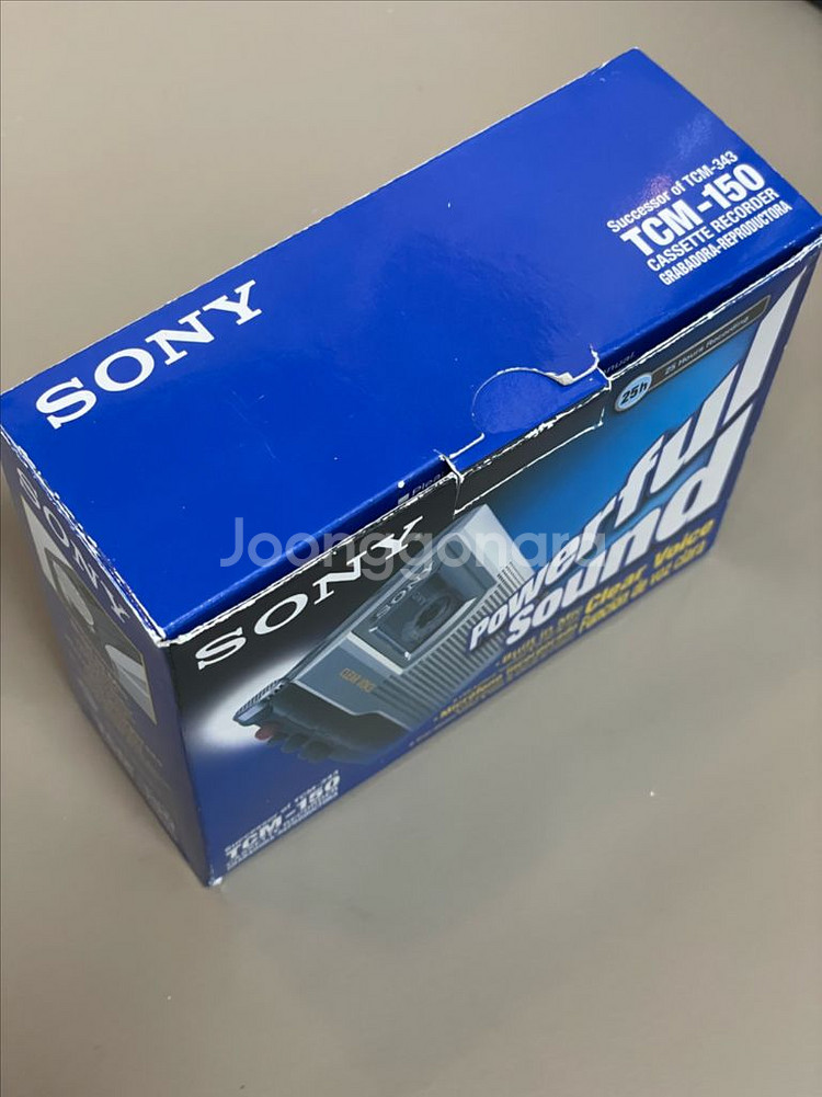 SONY 소니 TCM-150 카세트 녹음기 미사용품--3