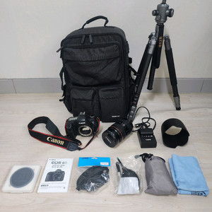 캐논 EOS 6D 카메라 24-70 렌즈 가방 삼각대