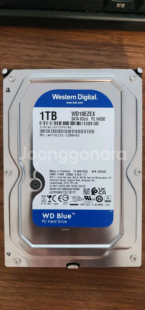 웨스턴디지탈 WD웬디 1TB HDD 하드디스크 Wd10--0