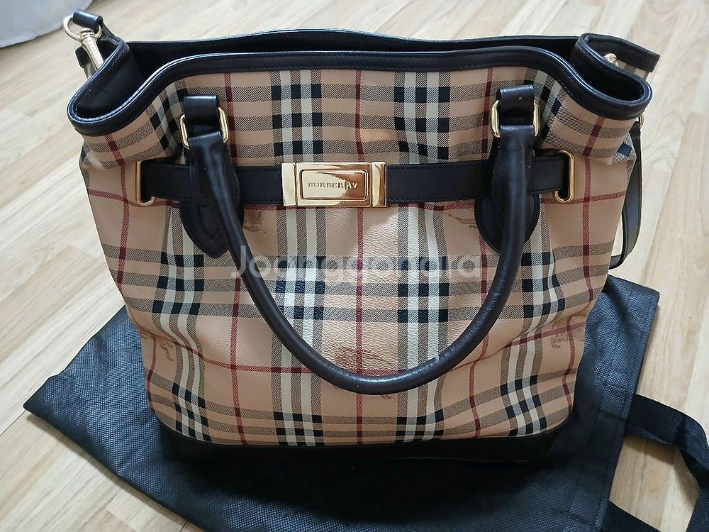 BURBERRY 여성 라지 레더 가방--0