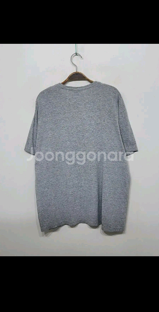 (L) 랄프로렌 폴로 반팔티 회색 로고 티셔츠 라운드--5