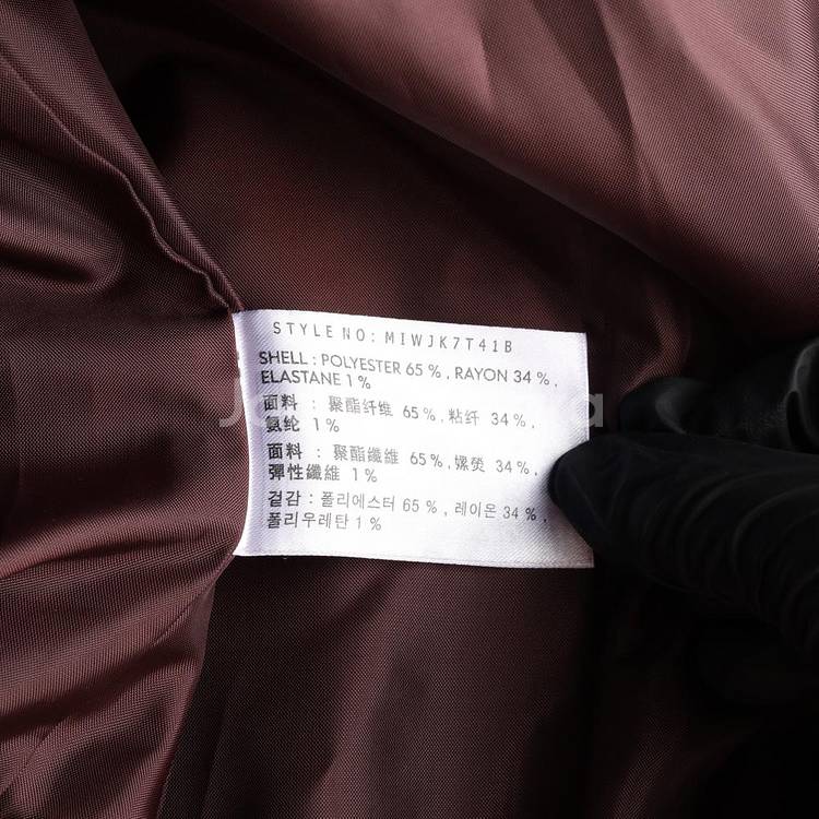 [L]미쏘 브라운 체크 싱글 코트 재킷--6