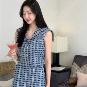 라플라 조이 트위드 셋업