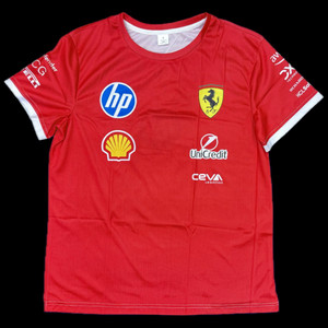 2025년 F1 페라리 레이싱 반팔 티셔츠