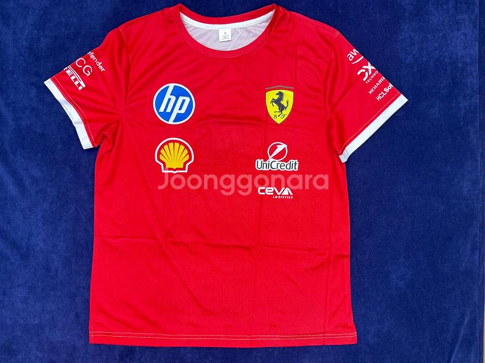 2025년 F1 페라리 레이싱 반팔 티셔츠--5