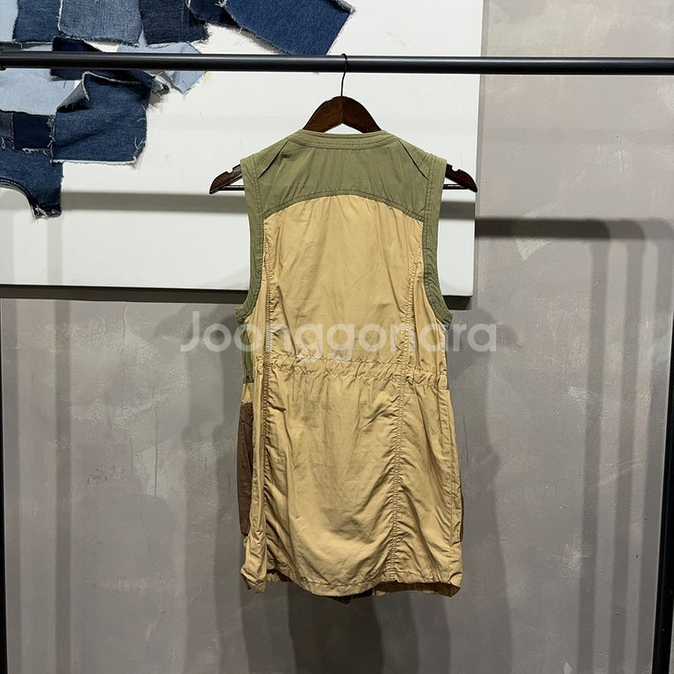 (90) 베네통 여성 스트릿 롱 베스트 야상 자켓--3