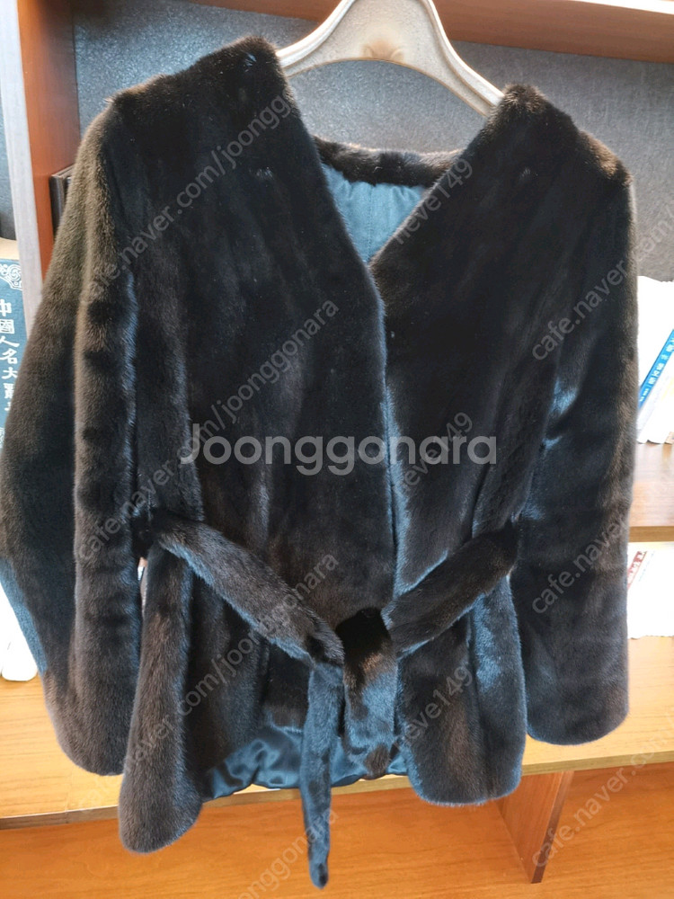 블랙그래마 노카라 밍크 코트--1