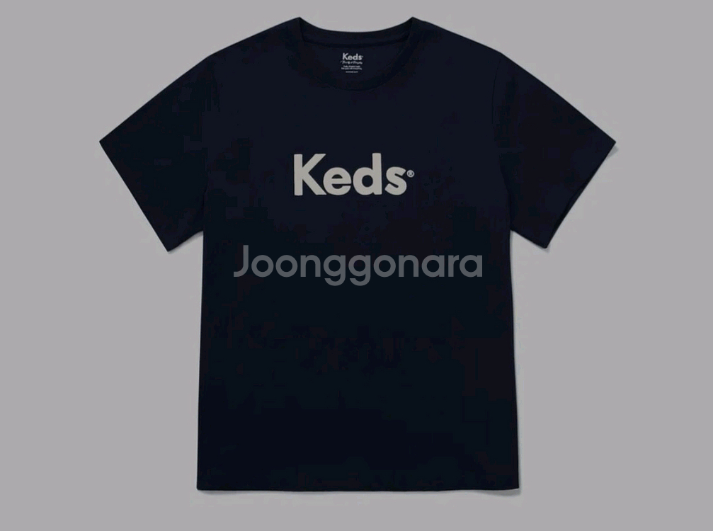 Keds 케즈 에센셜 네이비 티셔츠--0