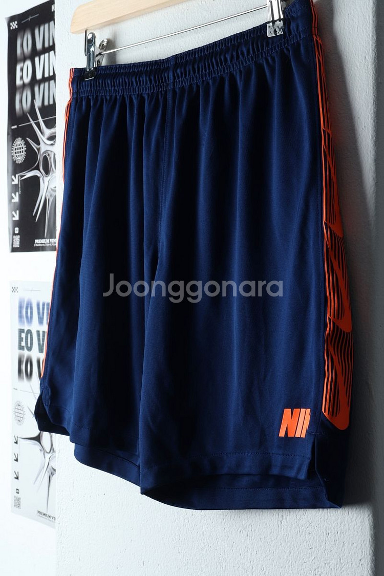 (XL) 나이키 반바지 팬츠 축구 네이비 밴딩--0