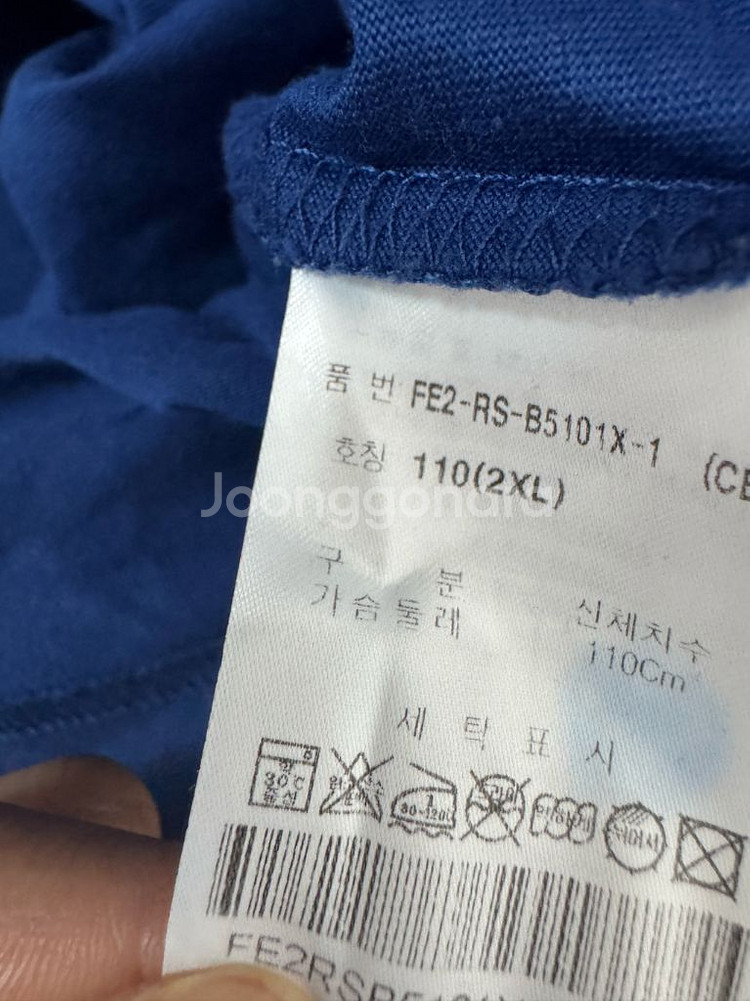 휠라 빅 로고 오버핏 반팔 티셔츠 XL--3