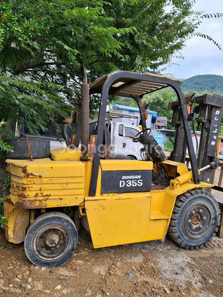 두산 3.5톤 엔진 지게차 D35S 브레이크는 수리요--2