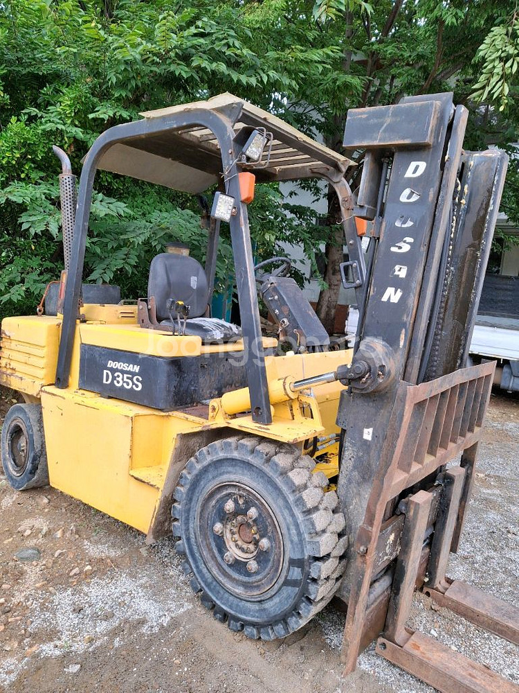 두산 3.5톤 엔진 지게차 D35S 브레이크는 수리요--3