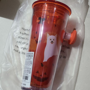 스타벅스 22 할로윈 펫코스튬 팝핸들 콜드컵 473ml