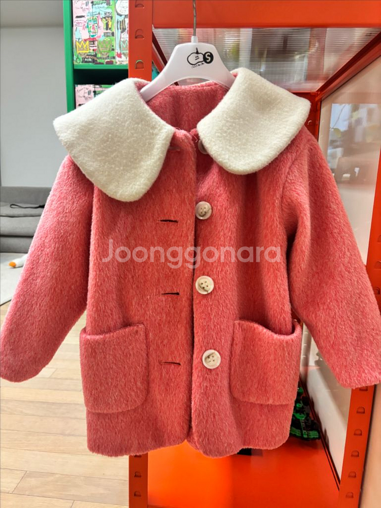 미미씨엘 알파카 코트 베이지 라지 사이즈--0