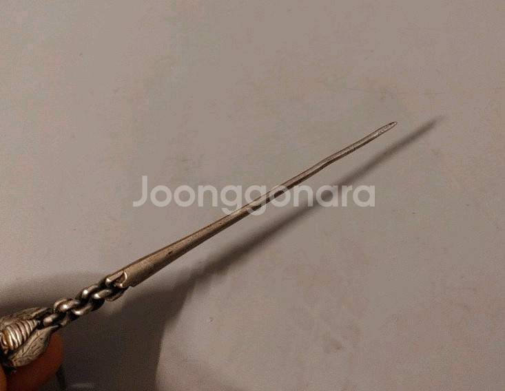 은제 매미문 뒤꽂이 머리꽂이 머리장식 비녀--8
