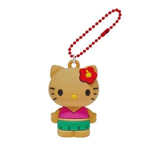 산리오 태닝시리즈 헬로키티 PVC 마스코트 미니 키링