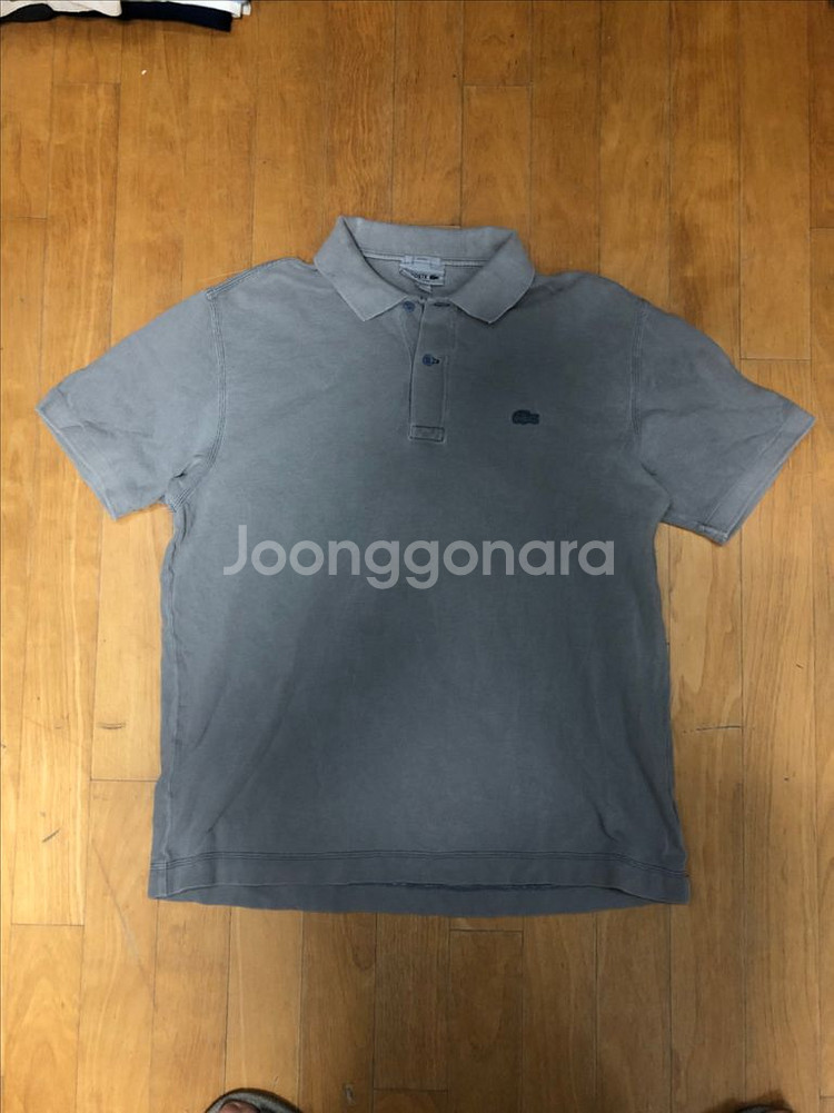 라코스테 클래식핏 폴로 카라티 그레이 L--0